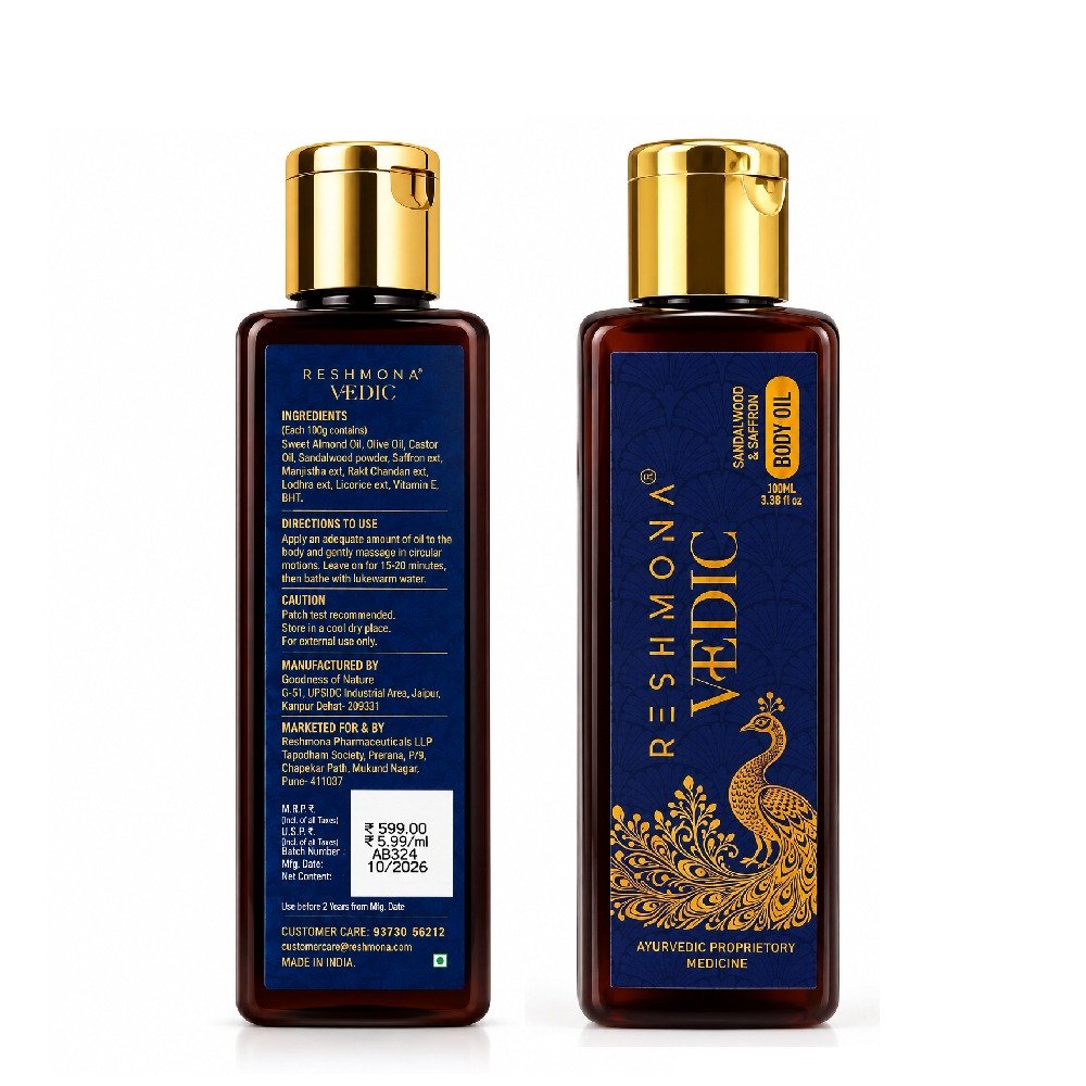 RESHMONA VEDIC – Saffron & Sandalwood Collection Gift Set - Image 5